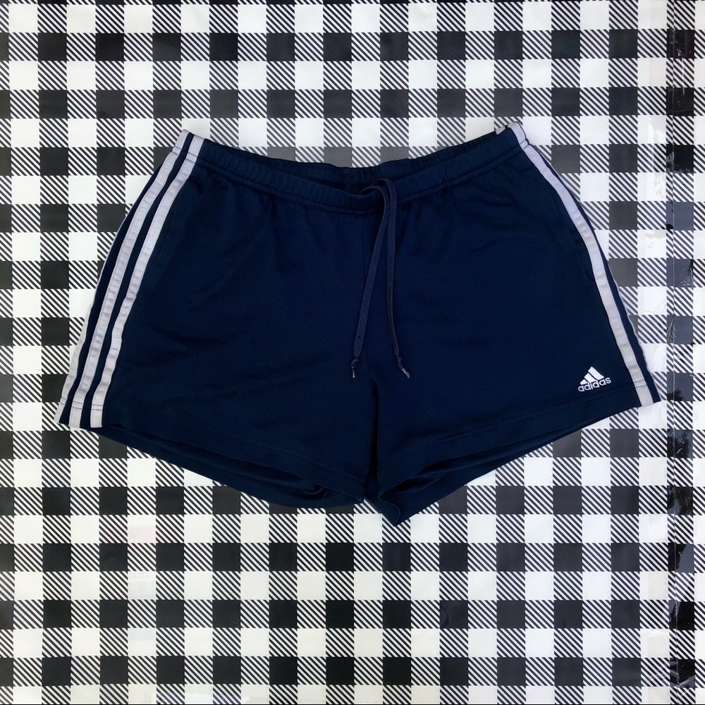 navy blue vintage adidas shorts